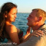 Женя Шамаева и Степан Меньщиков на море